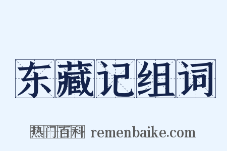 东藏记组词是什么意思的图片